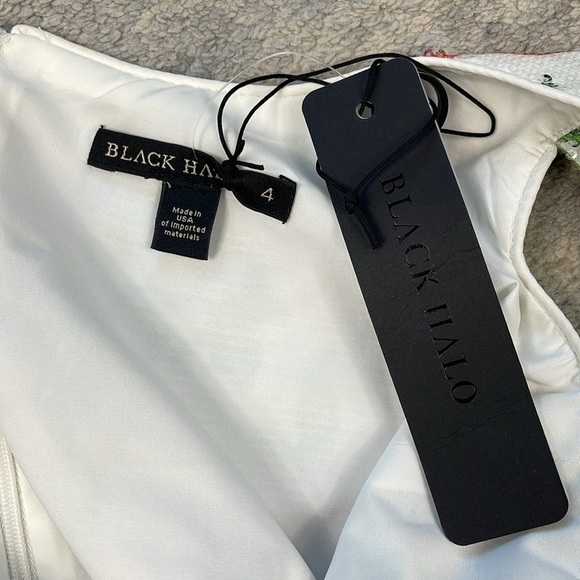 NWT Black Halo Jackie O Sheath Dress in Garden Party Sequin Sparkle Sz 4 - Picture 7 of 16